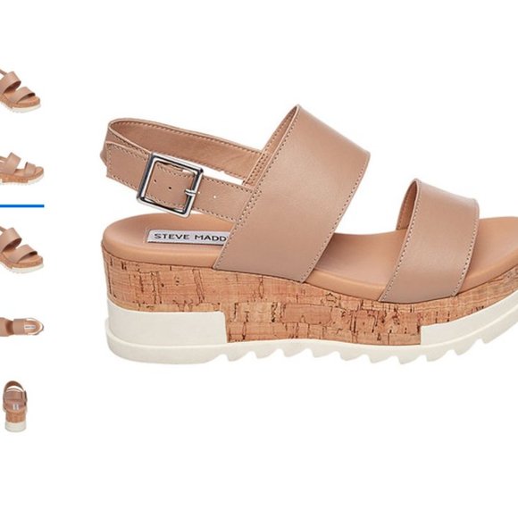 Steve Madden Brenda Platform Sandal - 9 Tan - Picture 7 of 16
